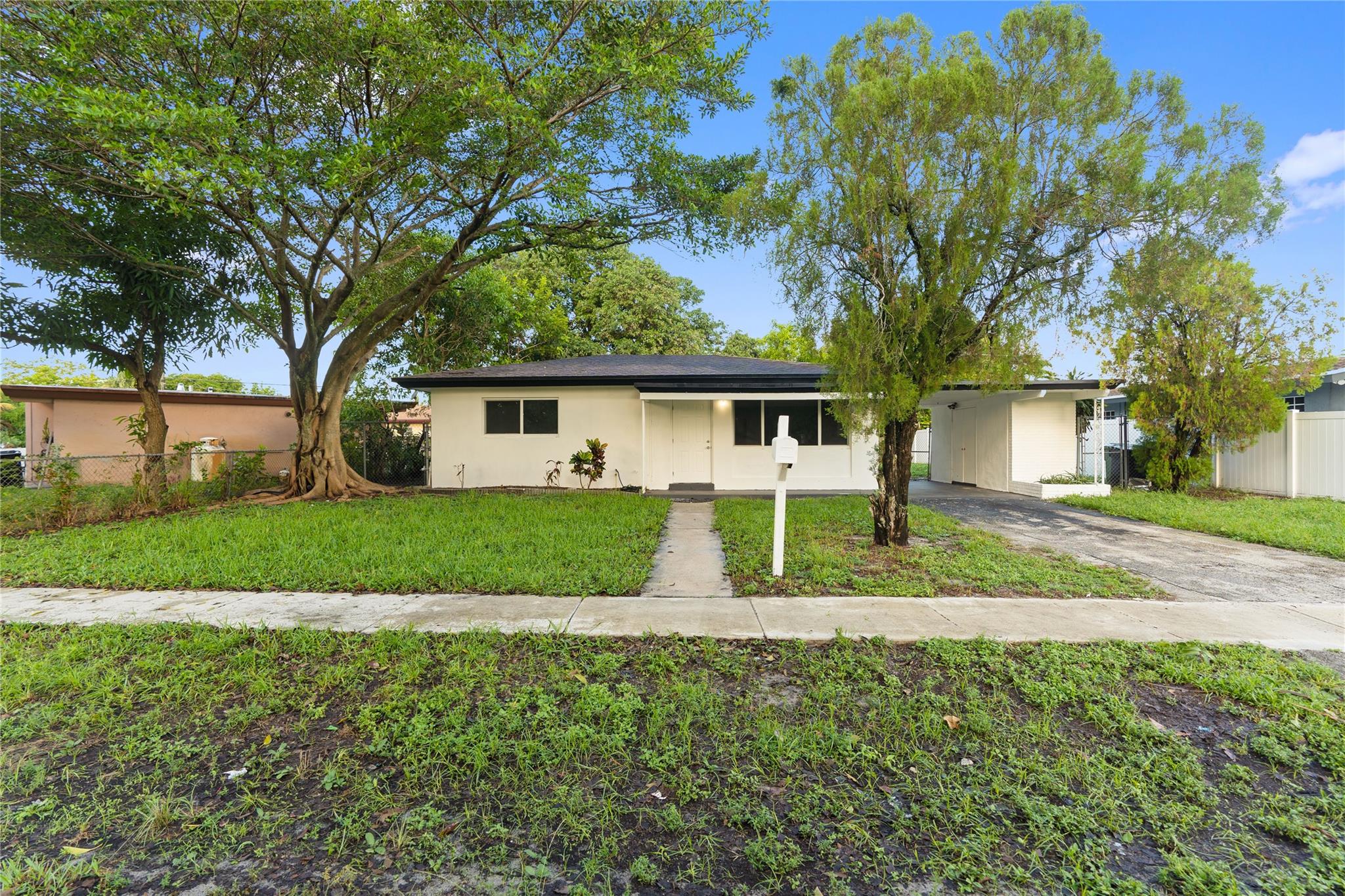 Terrific location in Hillmont Heights. Close to Mills Pond Park. East access to I95 and Powerline Road. Three bedroom, 2 Baths with Large Back Yard! Dedicated Utility Room with Laundry. Impact windows, Central A/C, Tile Floors throughout. Roof replaced in 2016. Excellent opportunity for families and investors.
