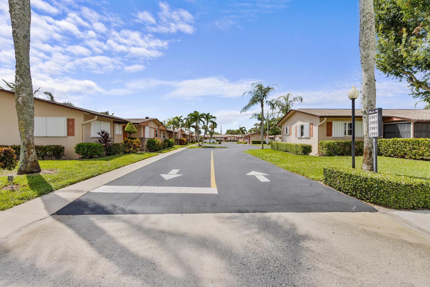 Beautiful well-kept 55 community 2 bedroom 2 bath villa in a manicured and desirable community. Unit was recently upgraded and weather strong with impact windows and 2024 roof. Comfortable and quiet unit, ready for a full-time owner/occupant or a snowbird. All the utilities are included in the HOA except electric. Furniture can be sold separately with the unit. Across the street and in walking distance is the clubhouse and community pool. Close to shops and restaurants. 15 minutes from the beach and nightlife. Everything you can need in enjoying Florida living. All measurements are approximate.