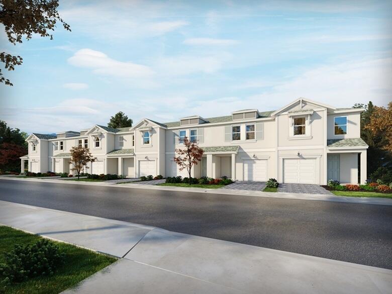 Brand new, energy-efficient home available AUG/SEPT 2024! The Pelican unit features 1635 sq ft, 3 bedrooms, 2.5 baths and attached 1 car garage. The kitchen island is perfect for prepping dinner or casually enjoying meals with the family. The upstairs loft is great for game nights or retreat to your primary suite with spacious walk-in shower and closet. All block construction, hurricane impact windows, and lots of smart home features included! Edgewater Pointe is a gated community located just minutes from beautiful beaches, excellent schools, and shopping in downtown Stuart. Homeowners will have access to a private swimming pool and cabana. Each of our homes is built with innovative, energy-efficient features designed to help you enjoy more savings, better health, real comfort and peace.