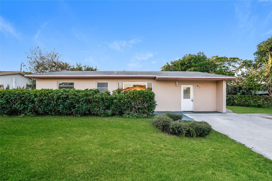 Welcome to this beautifully updated 3-bedroom, 2-bath pool home located in sought-after East Deerfield Beach. Featuring a bright, open layout with modern finishes throughout, this home offers an updated kitchen and bathrooms, spacious bedrooms, and inviting living areas ideal for everyday living and entertaining. Step outside to your private backyard oasis with a sparkling pool—perfect for relaxing or hosting guests year-round. Conveniently located just minutes from the beach, shopping, dining, and major roadways. A must-see!