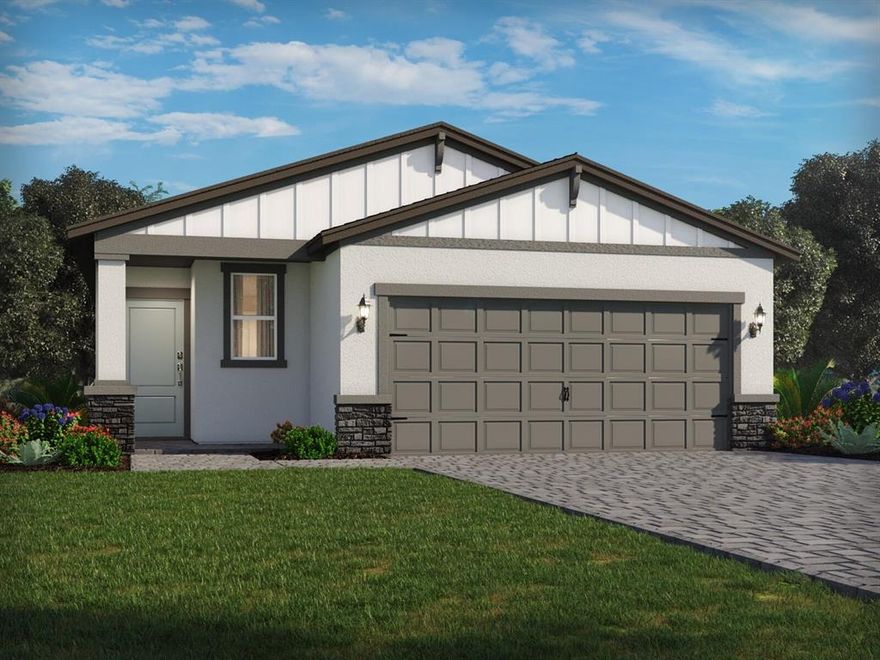 BRAND NEW energy - efficient home Nov 2025! The Canyon floorplan features 1,513 sq. ft. with 3 bedrooms, 2 bathrooms, and a bright, open-concept layout. The modern kitchen includes stainless steel appliances and a spacious island, perfect for entertaining. Enjoy a patio and energy-efficient features throughout. Terra Lago offers resort-style amenities like a clubhouse, pool, and walking trails. With convenient access to both Martin and Palm Beach County, this new community blends small-town charm with modern living.