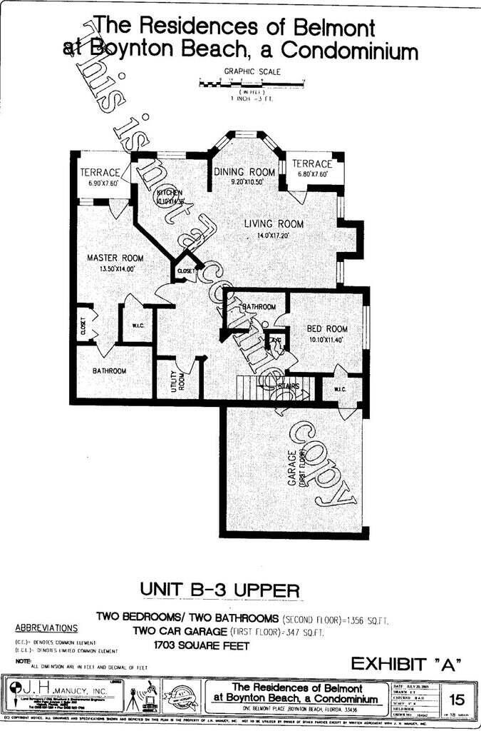 RESIDENCES OF BELMONT AT BOYNTON BEACH CONDO - Residential Lease