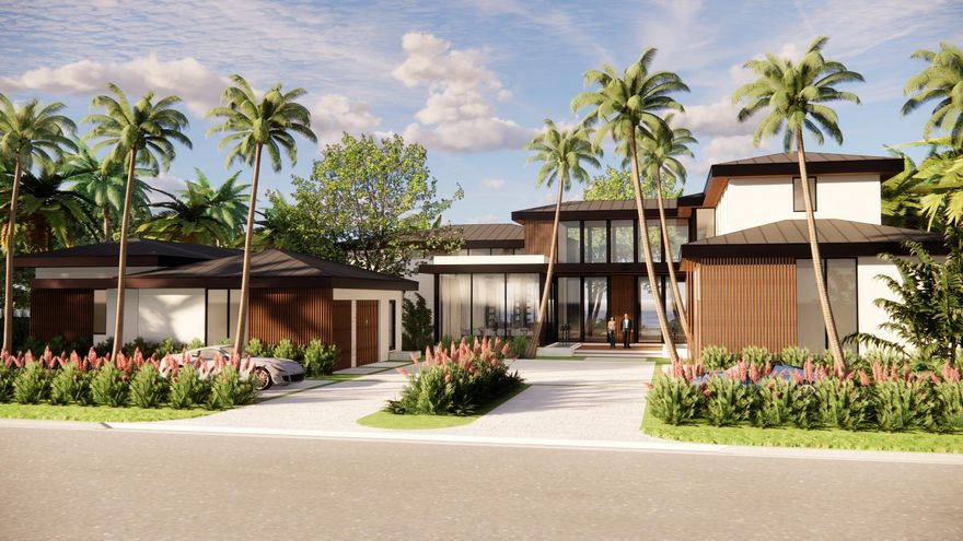 Modern Masterpiece in Prestigious Frenchman's Creek. A rare opportunity to own a brand-new custom estate on one of the most coveted deepwater streets in the exclusive Frenchman's Creek Beach & Country Club. This exceptional residence is being built by Le Chateau Custom Homes, with visionary architecture by Affiniti Architects and sophisticated interiors curated by Jenny Ramsey Interiors. Situated on over half an acre (.56 acres) with 135 feet of prime deepwater frontage with a dock, this 9,272 sq. ft. home boasts 5 bedrooms, 7.5 bathrooms, expansive indoor and outdoor living spaces offering the ultimate in luxury Florida living and entertaining.  
The grand first floor primary suite features luxuriously appointed his and her bathrooms and beautifully fitted walk-in closets. Each guest bedroom hosts ensuite amenities providing comfort and privacy for family and guests. At the heart of the home, an expansive Dowsnview kitchen boasts SubZero and Wolf appliances as well as a separate chef's kitchen, creating an ideal setting for effortless entertaining and culinary creativity. Complementing the living spaces are an expansive club room, a private office, and a dedicated gym perfect for relaxation, productivity, and wellness.
Outdoors, the property exudes a true resort-style ambiance, featuring a sparkling pool with a sun shelf and spa, all overlooking serene water views. A covered loggia with outdoor kitchen and electric screens enhances the indoor/outdoor living experience, offering the perfect space for relaxation or entertaining year-round. A spacious 4-car garage with additional space designed for two golf carts and ample storage, dock, full house generator and so much more.   
Every detail has been meticulously planned from soaring ceilings and open-concept living spaces to seamless transitions between indoors and out. With direct water access in the area's premier club community, this home offers a lifestyle unmatched in Palm Beach County.
Frenchman's Creek Members enjoy the ultimate concierge lifestyle with resort amenities, state-of-the-art brand new clubhouse, two 18-hole championship golf courses - for only 600 homes. Numerous dining options, navigable waterways, racquet sports, social events and so much more. The exclusive Beach Club, included with membership, located on beautiful Juno Beach allows use of pool, restaurant, beach attendant and water activities.