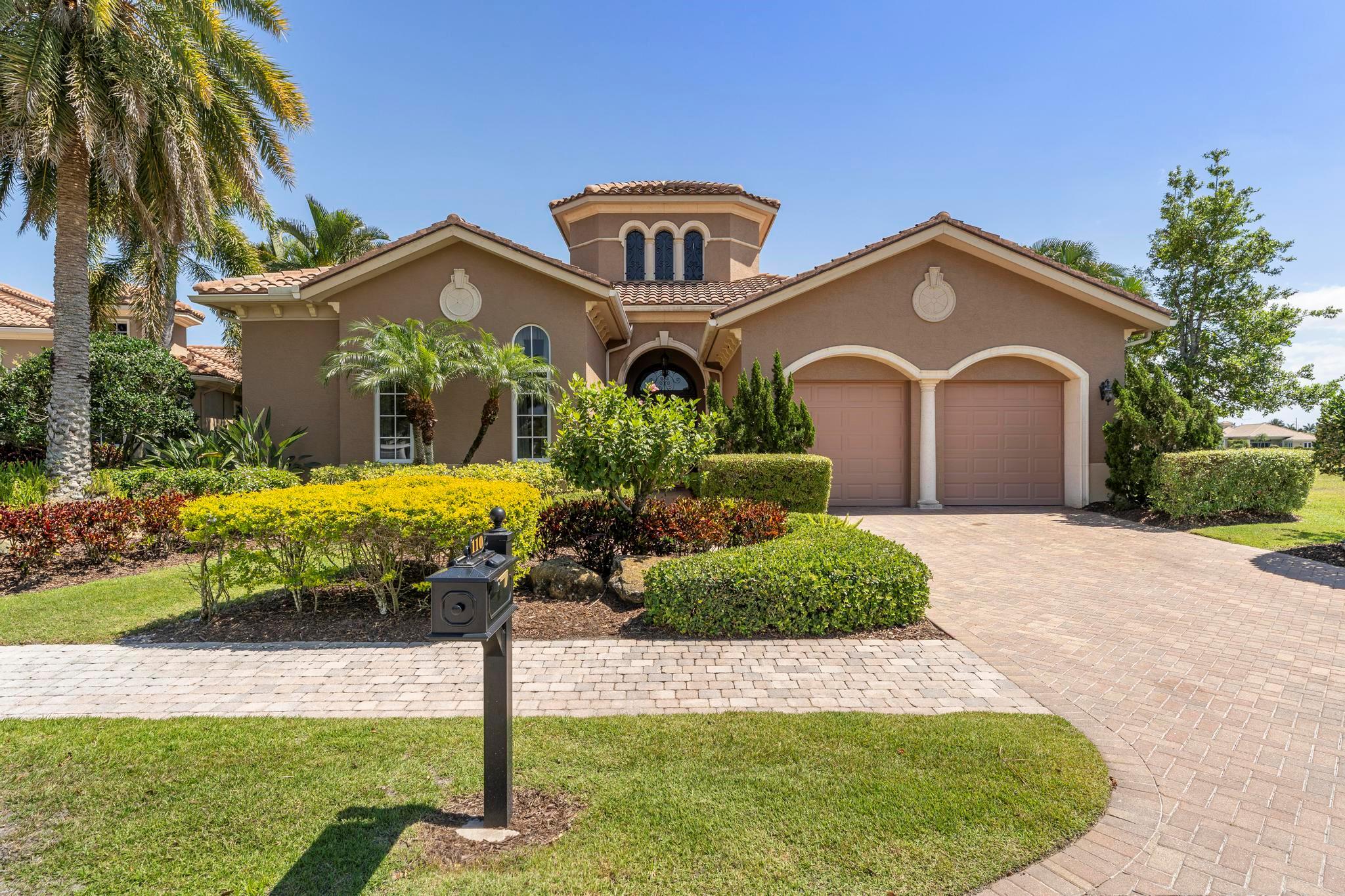 This is a fantastic opportunity in the Tesoro development that surely will not last long! This three-bedroom home, which includes a dedicated office and three and a half bathrooms, has everything for the most discerning buyer. The grand entrance is just the beginning, featuring soaring ceilings, an open floor plan, and top-of-the-line finishes that are rarely seen at this level. The home office serves as a comfortable sanctuary, complete with access to a full bathroom. The living room and family room seamlessly flow into the kitchen area, which overlooks the outdoor patio through an array of doors that provide ample natural light. The patio boasts an incredible covering with tongue and groove ceilings, making it perfect for entertaining and outdoor living. The pool has been tastefully re