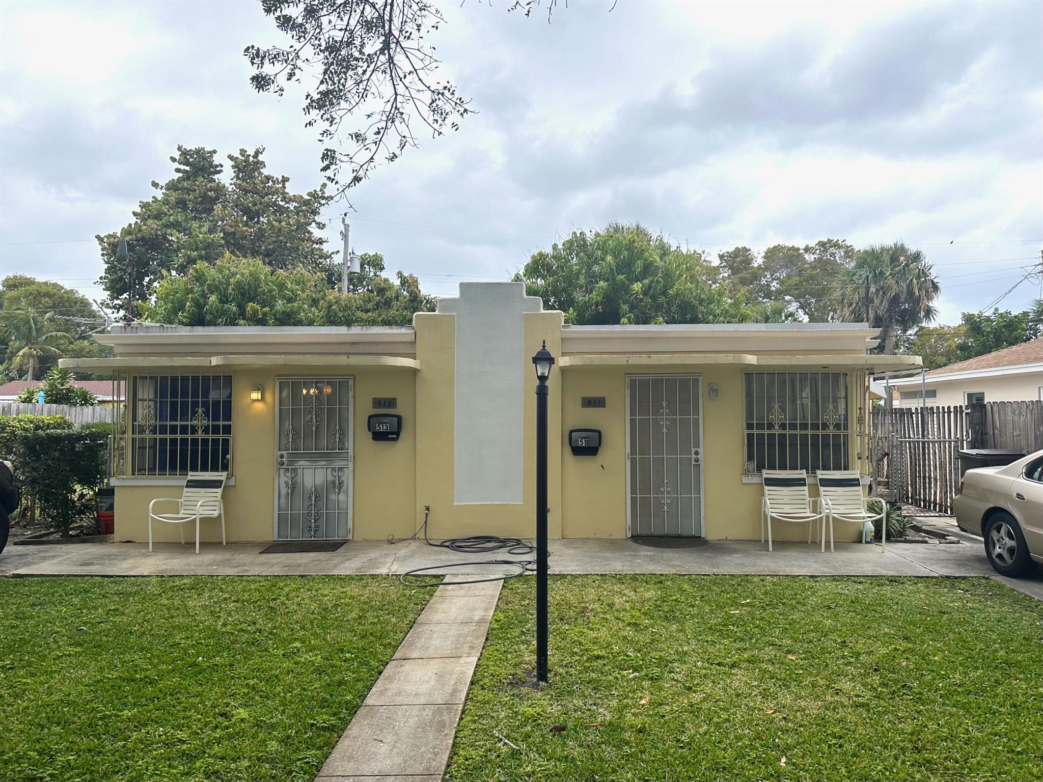 Investor special! No HOA. Motivated seller ready to make a deal. Property includes a shed with washer and dryer, concrete block construction, and window A/C units. Needs updating, but tons of upside potential. Located in a desirable area surrounded by single-family homes. Great opportunity for fix-and-hold or rental portfolio. Seller open to all offers--don't miss out!