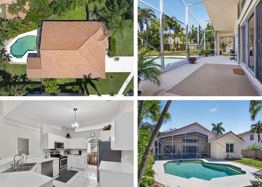 Welcome home to this great 4 bedroom, 2.5 bath single-story pool home with 2 car garage located in the desirable Emerald Isle section of Lake Charleston! This spacious home features an open and inviting floor plan with all neutral décor, ready for your personal touch. Enjoy Florida living at its best with a large partially covered & screened patio overlooking the open pool area & extra large yard; perfect for entertaining or relaxing outdoors. Roof 2024, newer garage door, Accordion shutters, fabulous community amenities, and top-rated schools. Super low HOA fees include cable, internet, community amenities & maintenance of the common areas. Conveniently located close to shopping, dining, entertainment, and more! Don't miss out on this beautiful home!