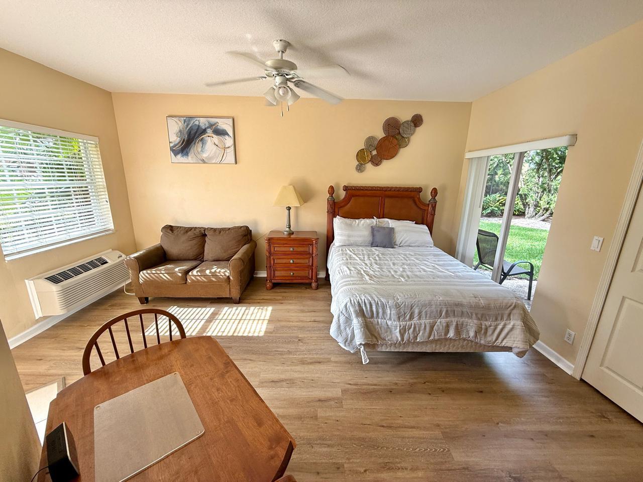 A beautiful studio and 1 bathroom in the Castle Pines Condominium. $1,250 a month, all utilities included and fully furnished. Includes a shared washer and dryer right outside of the unit. Castle Pines offers an array of fantastic amenities for its residents. Tenants can enjoy a stunning pool and a gated community. Move in requirements: $1250 security deposit to hold the unit + $155 HOA fees + $60 Background check. Once the association approves the applicant, they must pay the first month's rent.
