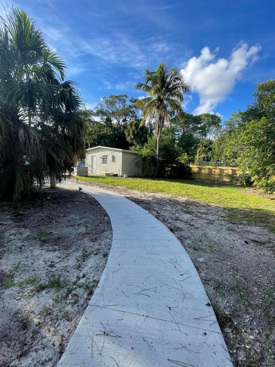 Cozy little house has two small bedrooms that can fit a queen size beds and 1 big bathroom with- washer and dryer with a huge fenced in back yard with plenty of space to fit multiple vehicles or work trucks the monthly price also includes water and electric.!