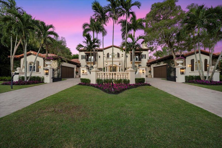 This exquisite Mediterranean estate home, just under 8,000 square feet, masterfully blends luxurious formal living with everyday comfort. Featuring 6 spacious bedrooms, 5 full baths, and 3 half baths, the home offers ample space for both family living and entertaining. The grand design includes a media room, a private office, an elevator, and two 2-car garages. Step outside to a resort-style pool and outdoor area that overlooks a stunning, expansive preserve, creating a serene and private retreat perfect for both relaxation and entertaining. With its timeless Mediterranean architecture, premium finishes, and meticulous attention to detail, this home offers the ideal balance of sophistication and comfort. Don't miss out on this incredible opportunity to make this your forever home today!