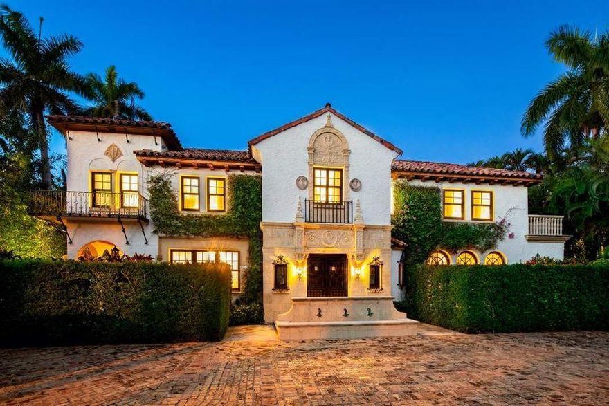 Exceptional landmarked John Volk 1928 Estate beautifully restored for today's lifestyle. yet keeping such original details as pecky cypress ceilings, Spanish tile, stone and wood plank flooring. The spacious property showcases a dramatic pool with fountains, covered loggias, summer kitchen and cabana. Wonderful in town location on a most desirable address. ''Casa Ana'' is truly a gem.