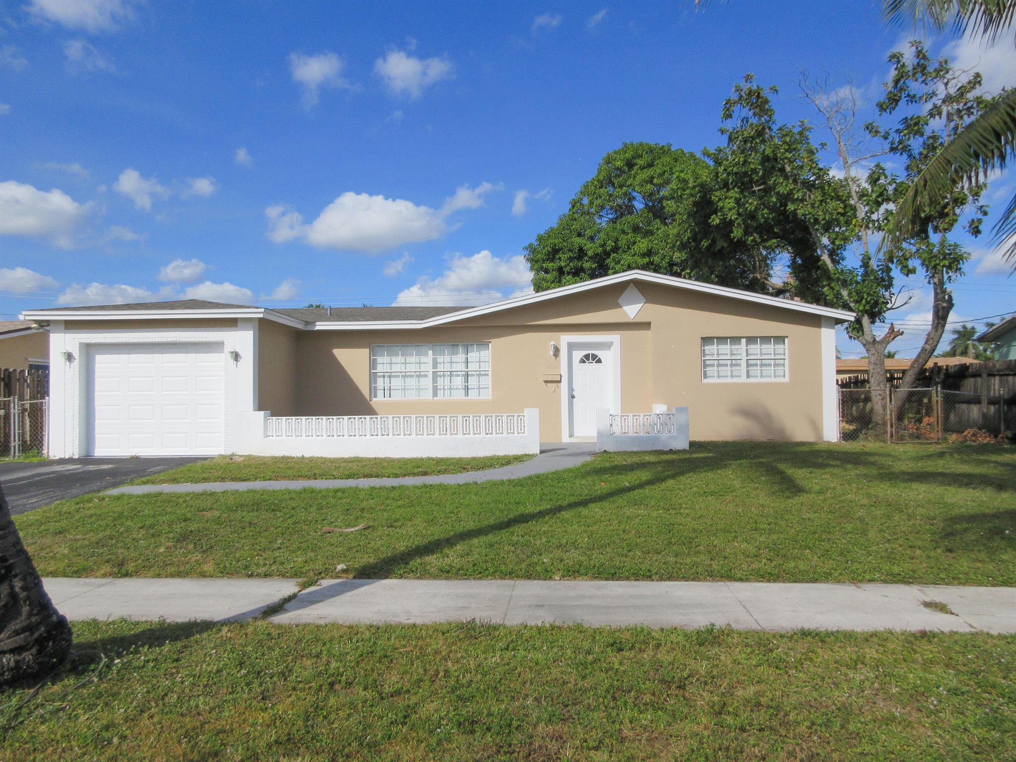 Newly renovated 3/2 pool home, with new roof, new bathrooms, new carpet and painted inside and out. Additional features include screened porch and patio, 1 car garage and fence. Well located in Central Broward County near school, shopping ,major highways and much more. Listed below current FHA Appraisal!!!