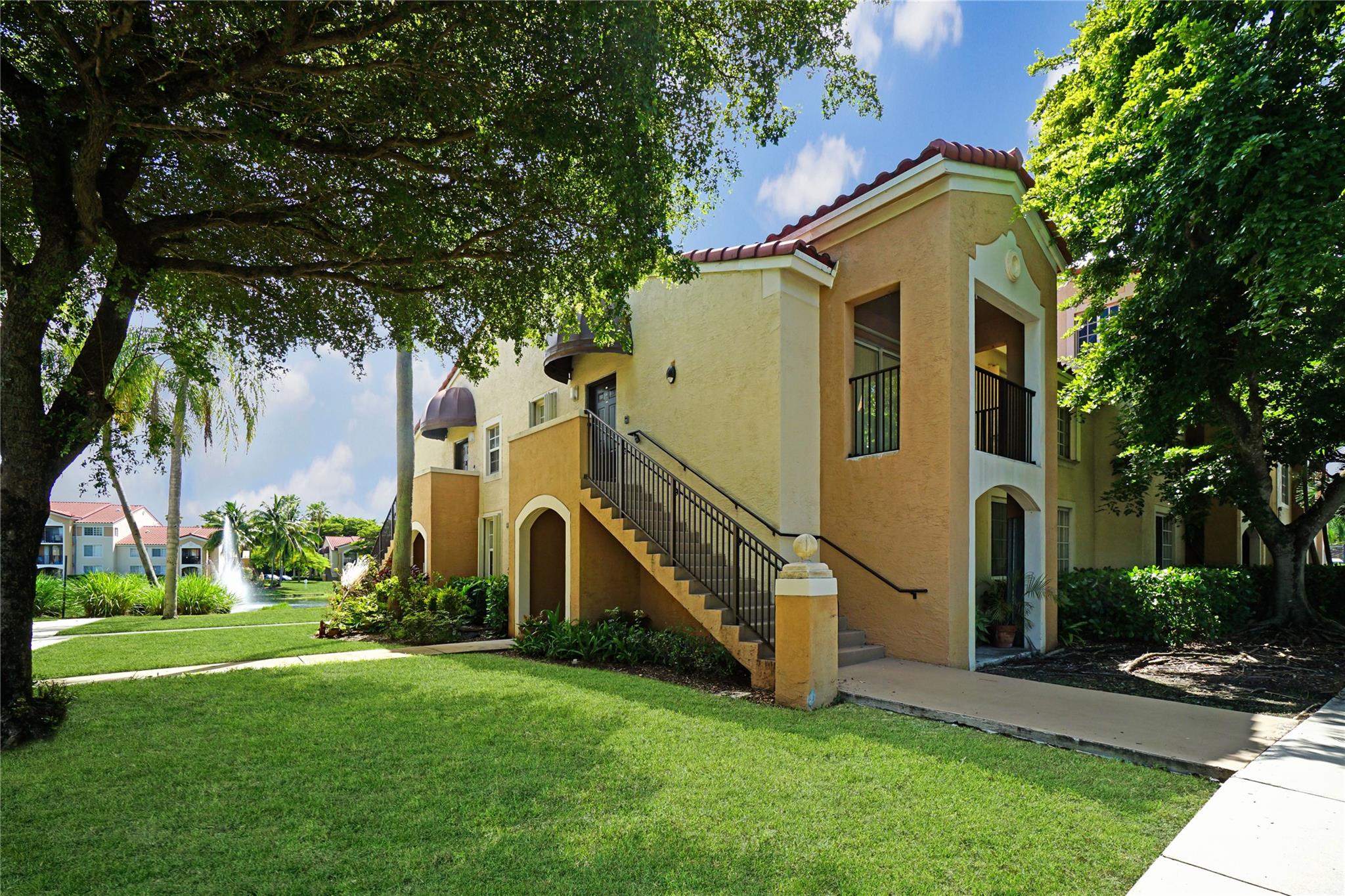 Breathtaking 2 Bedroom/1 Bathroom Condo with Club Area Views from your private balcony, located in highly sought after Gated Community; The Enclave at Miramar. Fully renovated interior with tile and laminate flooring. WASHER & DRYER INSIDE FOR CONVENIENCE. Updated kitchen with granite counter tops. Featuring 3 pristine lakes, 24-hour controlled access gate, outdoor pool, covered spa, fitness center, basketball court, volleyball court, tennis court, and executive business center. Unit comes with 2 parking spaces! Schedule your showing today before its too late! Video Tour Available.