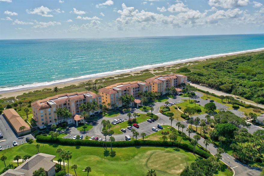 Ocean front 3 bedroom, 2.5 bath condo with 1 car garage space at Ocean Village on beautiful South Hutchinson Island! Large end unit ( 2128 SF) on the 2nd floor with beautiful unobstructed ocean views! Enclosed glass balcony with electric screens. Stunning ocean views!! Well maintained unit. Oceanhouse has a private pool! Owners may have a large pet. Enjoy the best of Florida living at this beautiful award winning, oceanfront community offering 24 hr gated entry, 9 hole par 3 golf, tennis, bocce ball, pickle ball, shuffleboard, library, exercise room, clubhouses, 5 pools, oceanfront restaurant, tiki bar, 3000 feet of oceanfront & coming soon a new 7400 SF state of the art clubhouse! Located on South Hutchinson Island with 21 miles of uncrowded & unspoiled beaches! Measurements approximate.