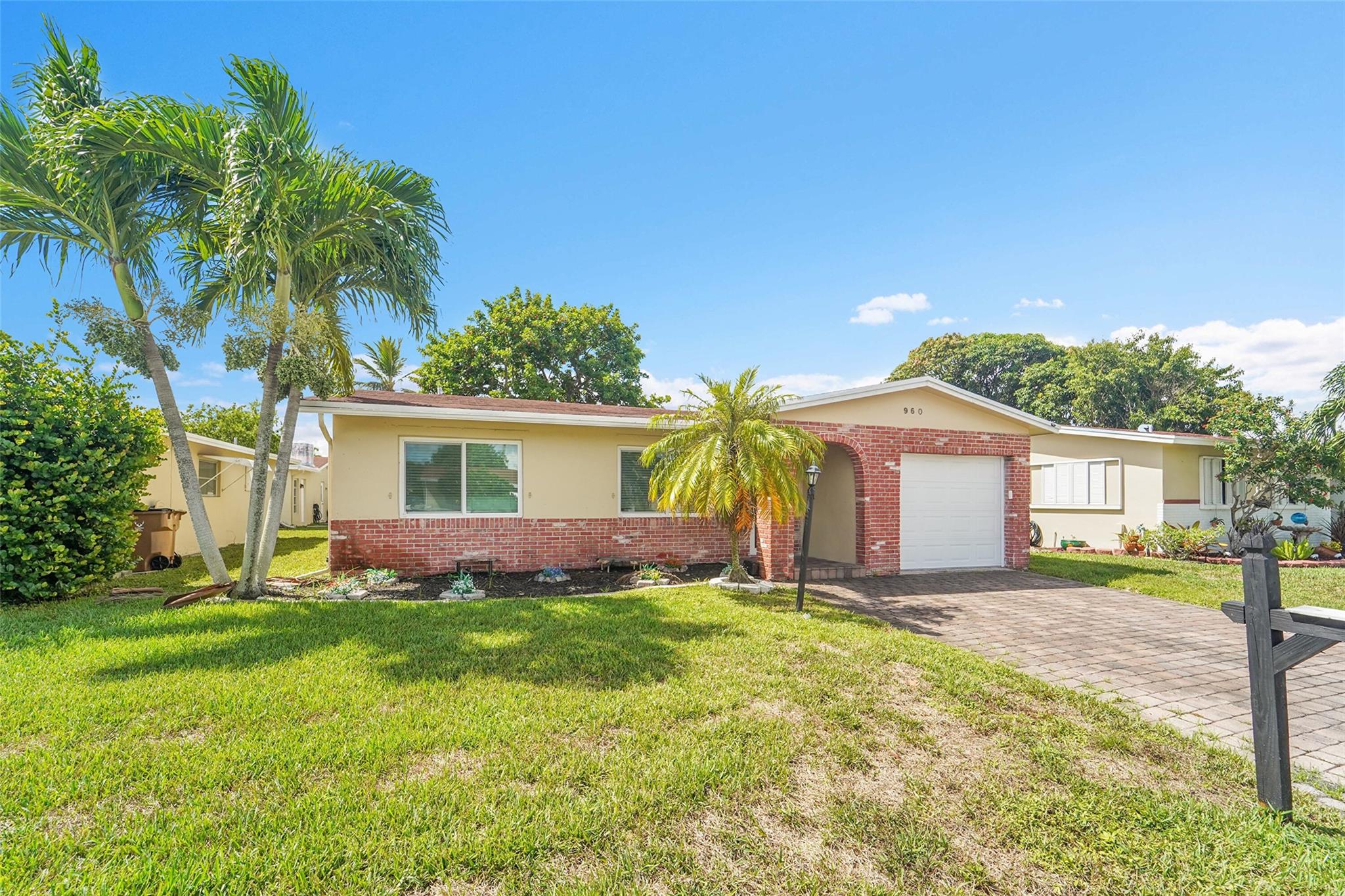 Welcome home! This charming 2-bedroom, 2-bath home has been freshly painted inside and out and is ready for you to move right in. Hurricane impact windows and doors keep you safe and secure, while solar electric helps save on energy costs. Bright, open living spaces make this the perfect place to relax or entertain. Easy access to all major highways, shopping and dining and just minutes to the beach. Low HOA that covers lawn maintenance, cable and community pool and clubhouse.