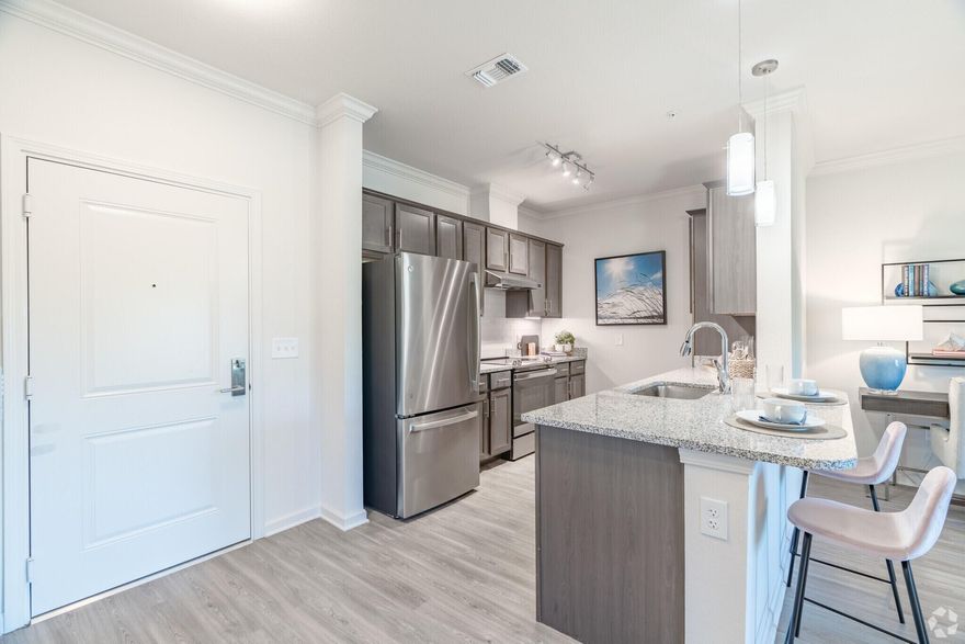 The Sovana at Stuart is a sought-after 55+ active community inspired by the SUN(r) Program--designed to promote health, wellness, recreation, friendship, and lifelong learning. Enjoy resort-style amenities including a pool, pickleball, dog park, clubhouse, fitness center, and courtesy bus. The Glenlee model is a beautifully designed 1 bed/1 bath apartment steel appliances, granite countertops, a spacious master suite, in-unit washer/dryer, and a screened-in patio. Also, garage and carport space available for a monthly fee. If you're ready to downsize and thrive in a vibrant, connected community, Sovana at Stuart is your perfect next chapter! CURRENT PROMOTION***NO RENT til 2026!! WAITING FOR YOUR HOME TO SELL? Enjoy discounted rent while your home is on the market..call for details!