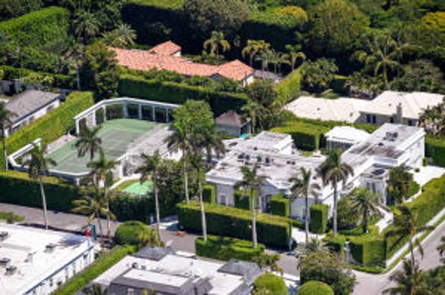 Grande Gottfried Regency on Polmer Park. Oversized +/-37,000 square foot lot, 5BR/6.2BA, media room, exercise room, tennis pavilion, large pool, and cabana with sauna. Beautiful dining room, high ceilings, lush gardens, terrace with fountain, and 3 car garage.