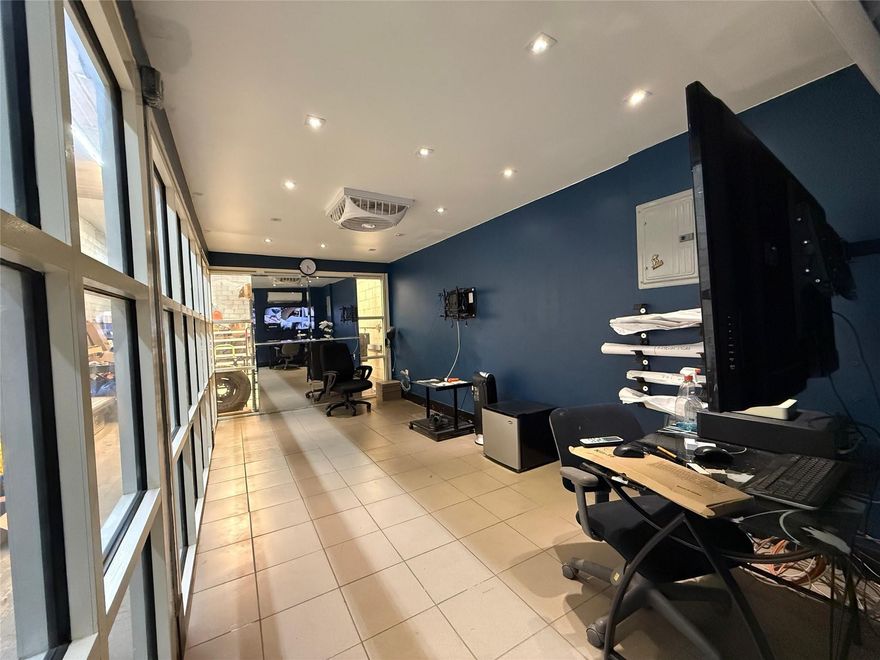 ±1,600 SF industrial warehouse in prime Doral location with excellent exposure directly off Palmetto Expressway (SR-826). Features electric roll-up door, modern lighting, security camera system included, and large office build-out with bathroom. Ideal for construction, lighting, distribution, or multiple industrial/commercial uses. Move-in ready. Must See - Easy to show.