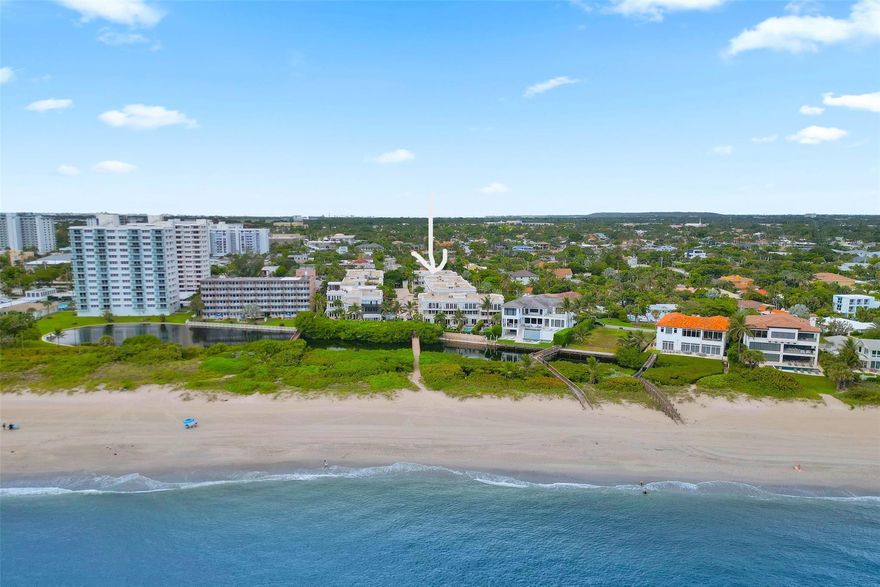 Want to live by the ocean?  Come home to this beautiful Hillsboro Bay By The Sea townhome community, situated in the coveted oceanside enclave Hillsboro Shores in Pompano Beach.  Substantially renovated residence exudes luxury & thoughtful features to capture your heart, including: spectacular chef's kitchen, wood flooring, custom built-ins & closets, private elevator, frosted interior doors, tankless water heater, central vac, impact windows & doors, and so much more.  Saturated in natural light, this 4BR/3.5BA/2CG has generous rooms throughout, 16' ceilings, and ocean views from LR & primary BR balcony.  Escape to your private backyard paradise featuring new pool & natural stone waterfall, travertine deck.  Private gated beach access.  Come view this one, you won't want to leave!