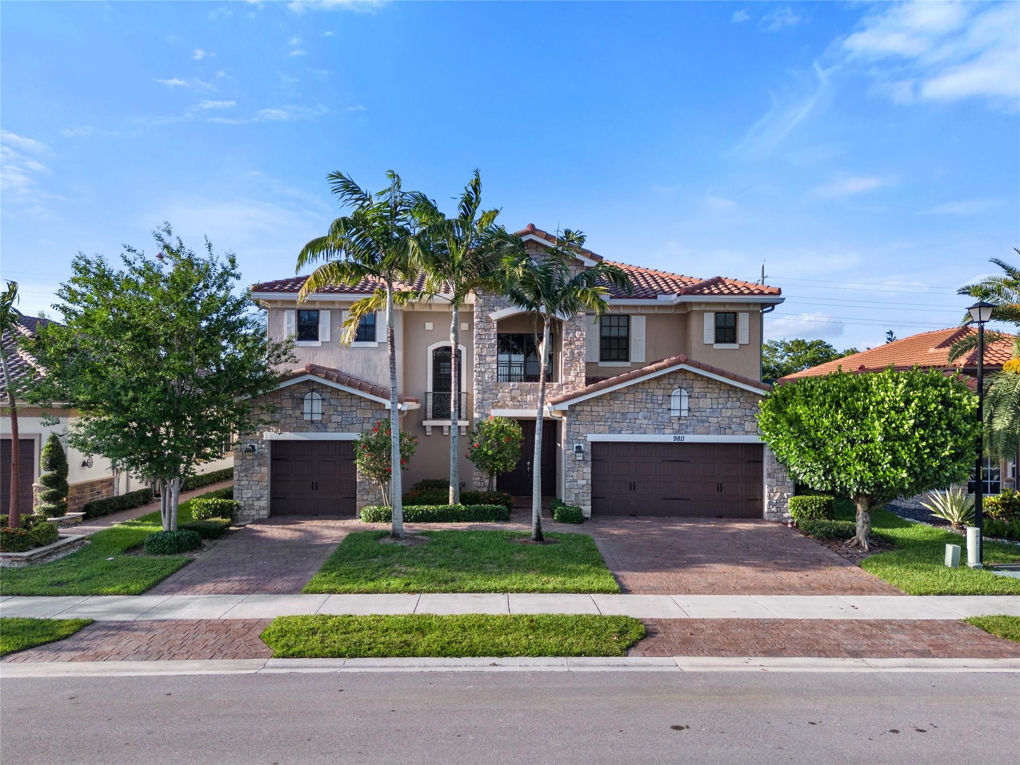 Miralago. 6 Bedrooms Plus Den & Loft. 6 Full Bathrooms & Power Room. 3 Car Garages. Master Bedrooms & Den/Office + Oversized Laundry Room Downstairs. Upstairs has 5 Bedrooms and a loft. 3 Bedrooms came with Full Bath. Nice-sized backyard has plenty of room for a pool. HOA fee included Landscaping front and back. 24-hour security guard. Resort Styled Club House. Tennis Court, Pickle Ball. Great Schools zoned. A must-see!