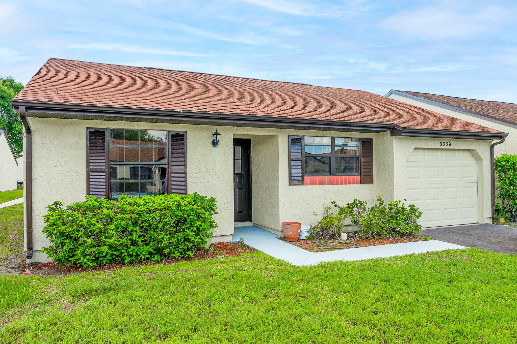 Impeccably Upgraded & Move-In Ready in Walton Court! Welcome To This Beautifully Updated 2-Bedroom, 1-Bath Home in the Highly Sought-After Gated Community of Walton Court--A Charming Enclave of Just 125 Single-Family Homes with No Age Restrictions! Thoughtfully Designed with High-End Finishes, This Residence Features Tile Flooring Throughout, Wood Cabinetry, Stainless Steel Appliances, and Elegant Design Touches That Make It Truly Stand Out. Enjoy The Convenience of a 1-Car Garage, Extended 2-Car Driveway, And Low-Maintenance Living with HOA Covering Lawn Care, Basic Cable, and a Sparkling Community Pool. Nestled Between Sandhill Crane Park and The Savannas Preserve, You're Surrounded by Nature Yet Just Minutes from Shopping, Dining, And Beaches. Pet-Friendly (Up To 2 Pets Allowed),