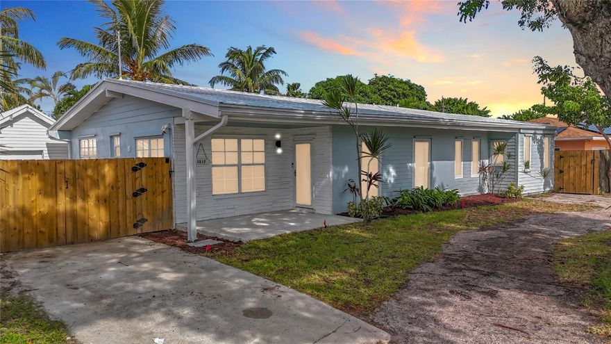 Welcome to 1317 S Broadway—a fully renovated 4BR, 3BA split-level coastal retreat just minutes from the beach in the heart of Lantana. Set on an oversized tropical lot, this unique property features a resort-style saltwater pool, tiki hut w/ built-in bar, mini golf course, avocado tree, and lush tropical landscaping. Inside, enjoy vaulted wood ceilings, real hardwood floors, impact windows, a chef’s kitchen with quartz countertops, and updated bathrooms. The open interior blends modern finishes with warm character, ideal for entertaining. A detached garage offers flexibility as an ADU, in-law suite or game room. With no HOA and ample parking for boats, RVs, or guests, this turnkey home offers luxury, versatility, and strong Airbnb potential—minutes from beaches, dining, and I-95.