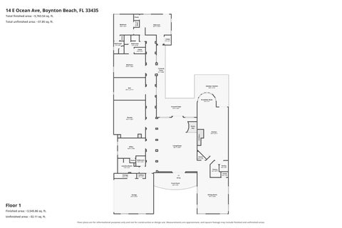 Tiny photo for 14 E OCEAN Avenue, Ocean Ridge, FL 33435 (MLS # B26085313)