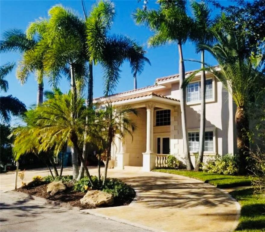 Amazing opportunity to rent a beautiful unique 2,888 SqFt, 4 Bedrooms 3 Baths + loft, 2-Story Pool Home steps from the Intracoastal waterway & community dock/pier. Custom marble circular driveway , marble pavers on the huge pool deck & patios surrounding the custom designed pool and manicure landscaping.Perfect house for entertaining ! Huge loft upstairs perfect for a game room or a home theater,master bedroom has a large sitting area that could be used for an office,nursery or TV room. Must appreciate the craftsmanship thru out the entire house,all bathrooms upgrade with marble,kitchen with a nice island and upgraded stainless steel appliances.Hurricane impact windows & doors.Centrally located from shops and minutes from the beaches and restaurants.PETS WELCOME! NO Homeowners approval!