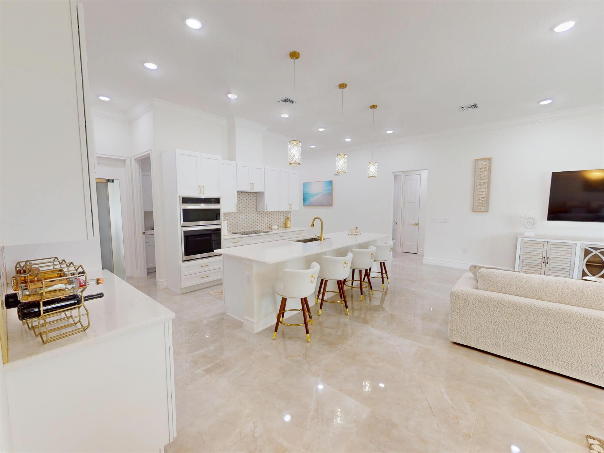 Experience upscale living in this brand-new, fully furnished 4-bedroom, 3-bathroom home in the heart of Port St. Lucie. Designed with luxury finishes throughout, this residence offers a spacious open layout, modern kitchen with high-end appliances, and designer furnishings in every room. Enjoy the privacy of a fully fenced yard, a 2-car garage, and a prime location just minutes from I-95 and the Florida Turnpike--perfect for commuters. Whether you're relocating, here for an extended stay, or just seeking turnkey convenience, this home delivers comfort, style, and accessibility.