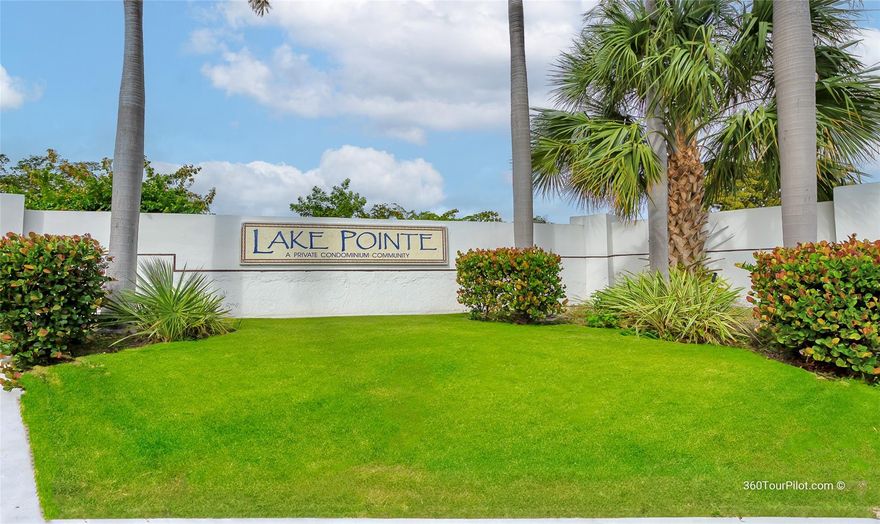 Great opportunity for investors! No rental restrictions! 2 bedroom and 2 bathroom condo with amazing and tranquil lake views. Biggest layout in the complex. This unit is located on the 2nd floor. New A/C (2023). Washer and dryer in the unit. Screened balcony with storage. This is a gated community with roaming security, recently painted and newer roof 2022.  Amenities include 2 pools, club house, picnic area, tennis courts, and jogging path around the lake. This unit is currently tenant occupied and lease expires on November 2nd 2024. No association approval for Buyers!