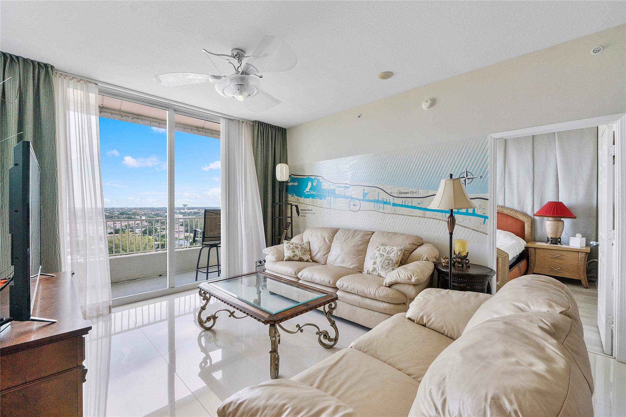 Available 8/15/2025! Stunning penthouse 3BR/2BA on the top floor with a wraparound balcony and amazing panoramic views of the Intracoastal, ocean, and marina. Features porcelain floors, GE stainless appliances, full-size W/D, two master suites, and a flexible 3rd bedroom/office. Enjoy community amenities: pool, fitness center, secure garage parking, and more. Pet-friendly, well-maintained building with easy access to the beach, restaurants, and marina. Offered fully furnished for seasonal or annual rental.