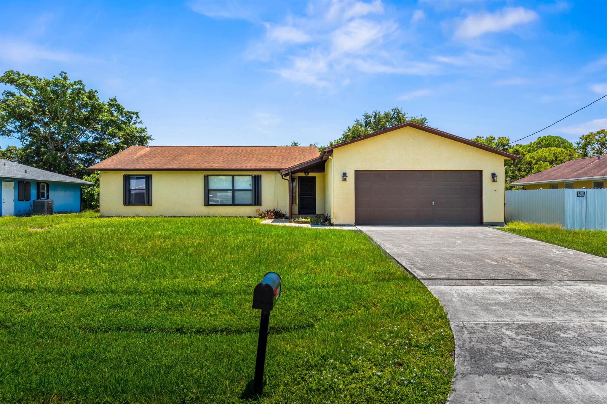 Centrally located in the heart of Port St. Lucie, this well-maintained 3 bedroom, 2 bathroom pool home offers comfort, space, and peace of mind. Enjoy spacious bedrooms, a split floor plan, and a light-filled living area perfect for entertaining or relaxing. The screened-in pool and covered patio create the ideal Florida outdoor living space. Home is equipped with accordion shutters for storm protection. No HOA and close to shopping, dining, schools, and major highways--everything you need is just minutes away!