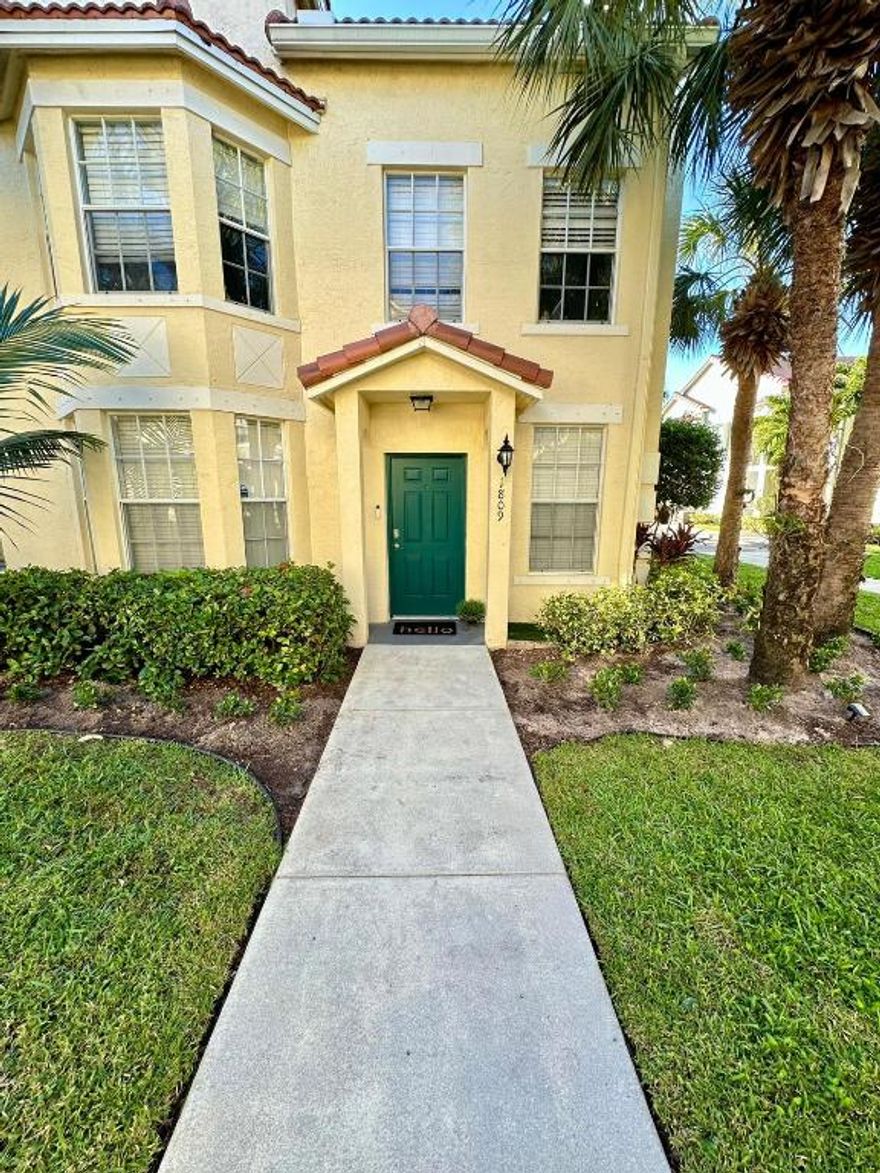 Step into this charming bright & airy corner unit with 3-bedroom, 2-bathroom home in The Residences of Belmont in Boynton! With over 1,600 Sq ft of thoughtfully designed living space, this home offers the perfect balance of comfort and modern living or anyone seeking their own oasis. The spacious primary suite features a private en-suite bath completely remodeled with beautiful finishes and ample closet space, while the two additional bedrooms are perfect for guests, or a home office. The heart of the home includes features like granite countertops, stainless steel appliances, and a breakfast peninsula, ideal for both cooking and entertaining. The open floor plan seamlessly connects the living room, dining area, and kitchen, creating a welcoming atmosphere filled with natural light. This property also features two-car garage and plenty of storage. Conveniently located near schools, parks, shopping centers, restaurants, and major highways, this home puts everything you need just minutes away. This move-in-ready gem combines functionality with style, making it the perfect place to call home. The Residences of Belmont Place is in a great location near restaurants, grocery stores and 95. The gated community offers a nice pool and fitness.