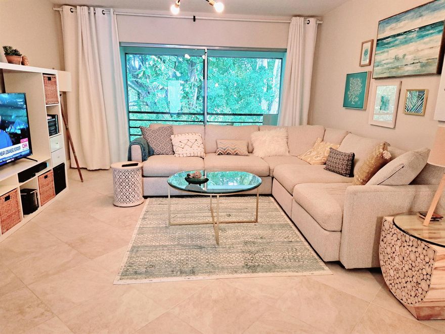 Furnished rental Min 6 months lease required by association. Completely remodeled condo in great location. Just minutes to the beach and downtown Delray with all of it's fabulous restaurants, nightlife, art galleries and festivals. Condo has new kitchen with granite countertops, stainless appliances, and contemporary fixtures. Both bathrooms updated including walk in showers with glass doors. Spacious bedrooms with walk in closets.  Private balcony. Recently remodeled clubhouse with fitness center, billiard room, library and heated pool. Canal frontage with walking path, fruit trees. Free laundry on each floor. Rent includes water, trash, basic cable. Assigned parking and lots of guest space.  Sabal Pine Condominiums is an age restricted community, one occupant must be 55 or older.