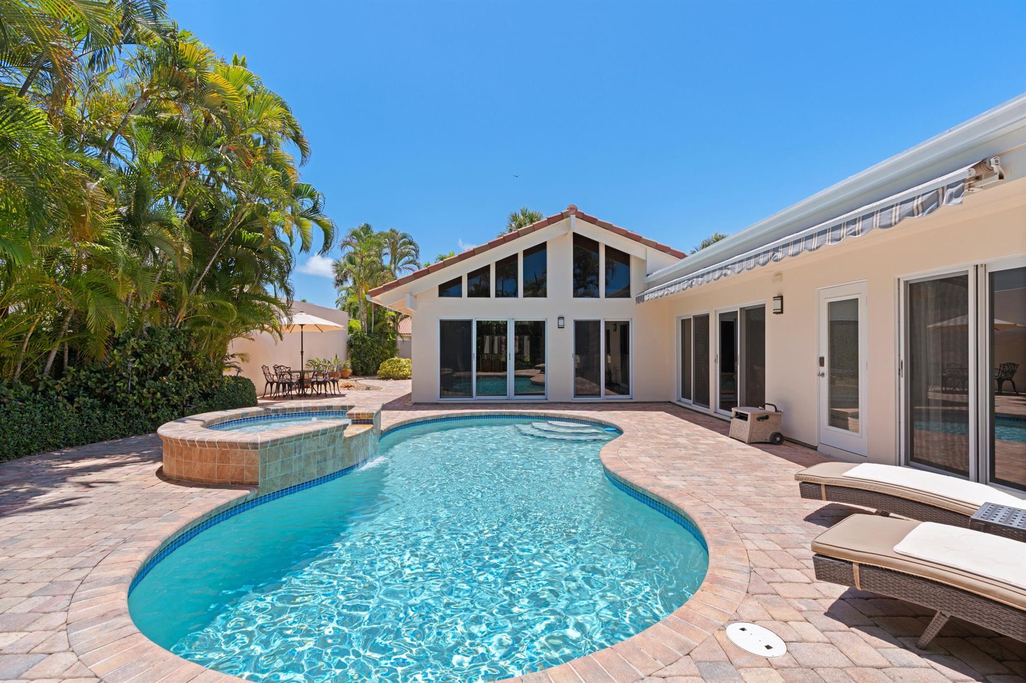 Sunshine, Pool & Sand! Enjoy the perfect retreat to your beach house sanctuary in gated Ocean Walk with a private oasis yard/pool. Available furnished June to October 2025 $14,500 monthly, November to December 2025 $20,000 monthly. 3-Month minimum. Located steps from Jupiter's renowned turquoise beaches & minutes from an abundance of restaurants, shops, marinas, parks & golf courses. This well- appointed ''Coastal Style'' inspired home with attention to detail & comfort throughout. Bring your suitcase, bathing suit & soak up the sun in tranquility. Pets on a case by case basis.