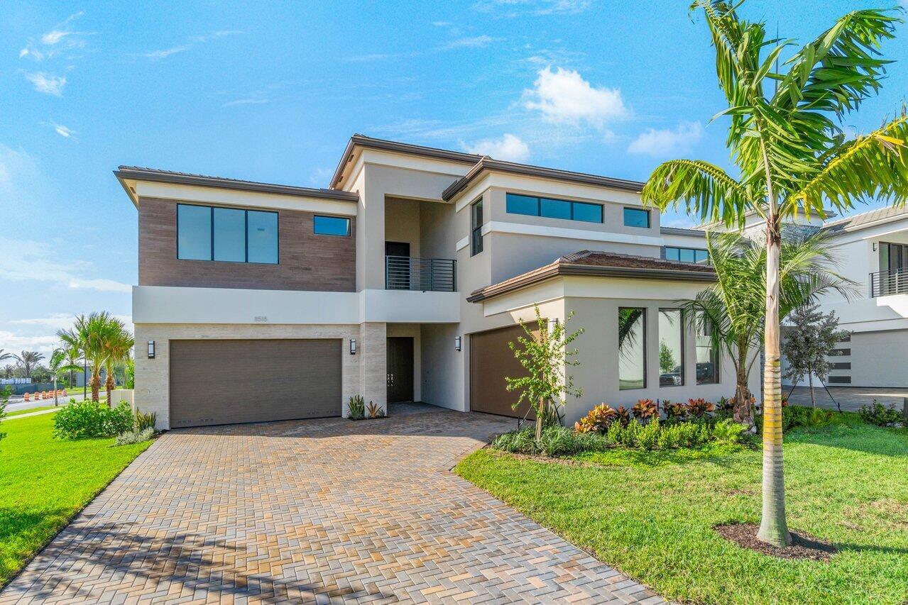 Incredible and unique opportunity to buy a brand new never lived in Maldives Bali Collection model on a private oversized 1/4 acre+ lot in Lotus Palm. The Bali collection is sold out, here is your chance to get into Boca's hottest brand new community. Upgrades include the added cabana bath, upgraded kitchen, upgraded primary bathroom, den/office door option and more. 5 bedrooms plus media room or 6 bedrooms plus den + office + game room plus loft. Pick your floors and move in right away and start enjoying the best in South Florida living in the ultimate new community with only the finest amenities, Lotus Palm. Natural Gas, Complete Impact Glass, Pre stub out Summer Kitchen and more.