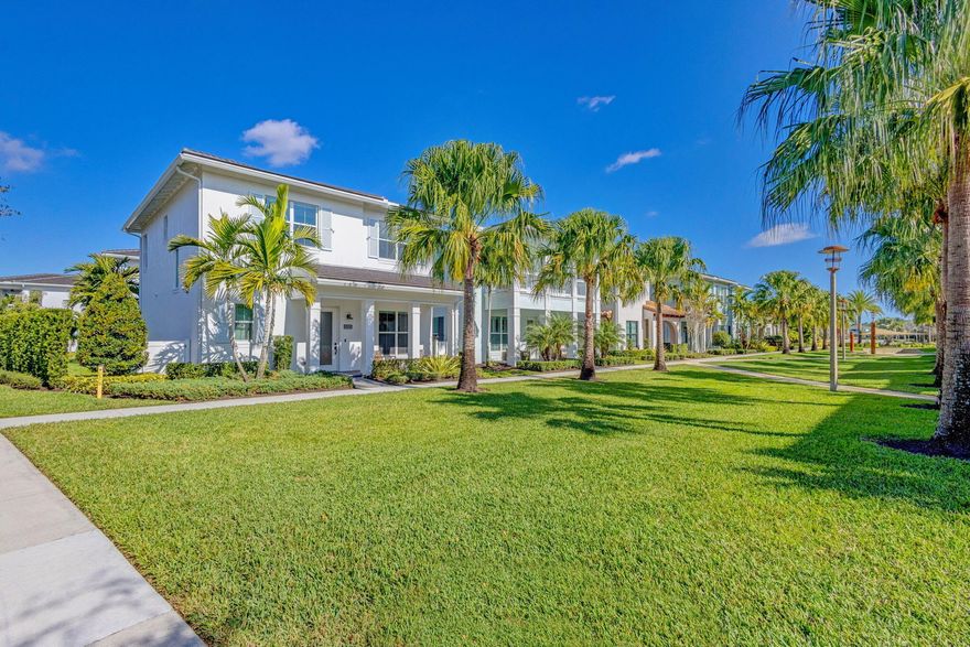 Rare oversized CORNER homesite in Alton facing greenspace and preserve to the side! Built in 2021, this Park F model is just over 3,600 sq ft and features 4 bedrooms, including a full casita apartment over the garage, a large main level office/den, living room, florida family room opening to the outside, fully upgraded kitchen, and 3 car garage. The gourmet kitchen includes built-in stainless steel appliances, 5 burner natural gas range, expansive kitchen island with double quartz waterfall, and upgraded two-toned cabinetry. Enjoy the ultimate convenience with the clubhouse amenities right at your doorstep or take a quick walk, or hop on your bike or golf cart to one of the many restaurants and shops at the Alton town center.