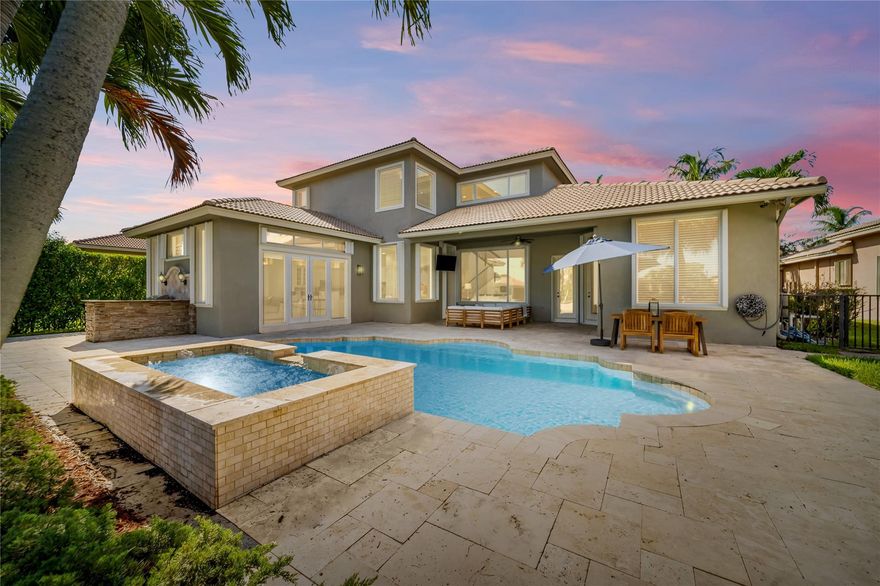 Lowest Priced 6 Bed Parkland Home! 6 Full Beds + Separate Office + Loft, 5 Baths Waterfront Pool Home, 3-Car Garage & Over 4,100 SqFt Under Living! Ideal Home For A Growing Family! Updated Travertine Extended Pavered Patio w/Heated Pool & Spa, Fenced-In Yard, Ideal Covered Patio For Entertaining, Popular Kensington Model w/Very High Ceilings & Open Floor Plan, Primary Bed On 1st Floor w/Sitting Area, 2nd Full Bed On 1st Floor, Upstairs Perfect For Children w/2-Separate Beds, Jack & Jill Beds and Baths, Accordion Hurricane Shutters & Panels, Freshly Painted Interior Walls & Ceilings, Updated Kitchen w/Quartz Counters, Island, Stainless Steel Appliances, Low HOA Dues, A+ Schools, 24-Hour Guard Gated, Resort-Style Amenities w/2-Clubhouses, Pools, Tennis, Gym, & More! Best Deal In Parkland!