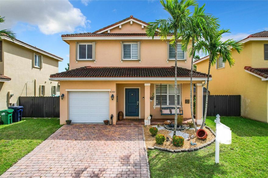 "Priced to Sell" with a motivated seller offering a $5000 closing cost credit. That sounds like a great deal for potential buyers! Charming two-story, 4 bedroom, 2 1/2 bathroom home in Lakes By the Bay community. Just minutes from Black Point Marina. This residence has a spacious living room that transitions to the dining area. The kitchen features granite countertops, while every window has zebra blinds and equipped with hurricane accordion shutters. There's tile on the first floor. wood laminate flooring on the stairs and wood on second story. New A/C unit installed 2023. Spacious backyard, for your personal oasis with space for a potential pool. The community presents an array of pleasures, including parks, running trails, and biking paths, ensuring an active lifestyle. 4) suitability for investment of the Buyer; and/or 5) the status of any and all open, expired and/or closed permits of any kind as it relates to local ordinance and/or regulation. Every effort has been made to provide accurate information in the above property description, but Buyer is strongly encouraged to confirm any and all information and not to rely in any way, shape or form on any of the information contained herein without confirming said information to Buyer’s absolute and complete satisfaction. Owner takes no responsibility for non-disclosure of any material defects.