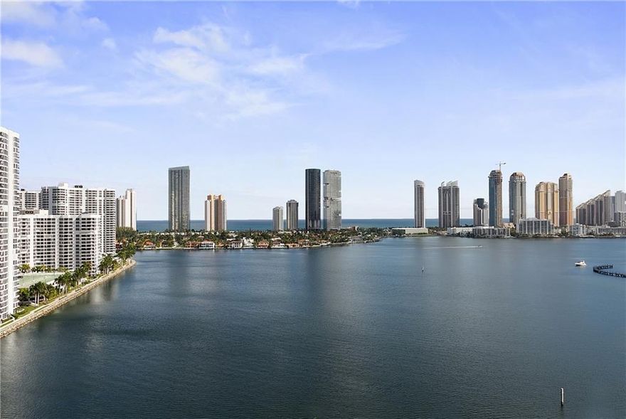 SPECTACULAR BREATHTAKING, PANORAMIC FLOOR-TO-CEILING WINDOWS W/DIRECT OCEAN AND INTRACOASTAL VIEWS. SUNRISE AND SUNSET VIEW FROM THIS UNIT.  LUXURY BUILDING HIDDEN BAY - HIGH RISE. 2 BEDS/2.5 BATHS. CONVERTIBLE DEN. GRANITE COUNTERTOPS IN KITCHEN AND BATHROOMS, CERAMIC AND WOOD FLOORS. HUGE BALCONY. COMMUNITY FEATURES MARINA, GORGEOUS LANDSCAPE, POOL, CLUBHOUSE, TENNIS COURTS, GYM & SPA. CLOSE TO SHOPPING, PARKS, SCHOOLS, AVENTURA MALL & RESTAURANTS. TENANT OCCUPIED AVAILABLE MARCH 15/2022.