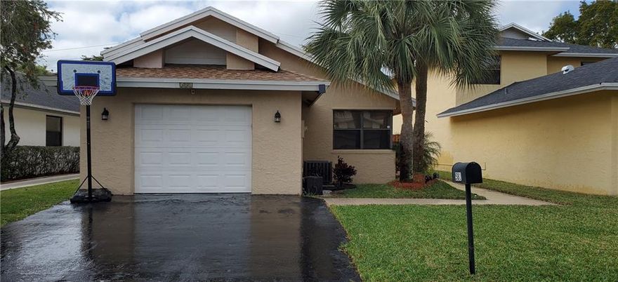 Beautiful three bedroom two bath single family home with spilt floorplan. The spacious updated kitchen features stylish countertops & numerous cabinets. French doors lead to the nicely maintained fenced backyard and the garage has ample room for more than your vehicle.