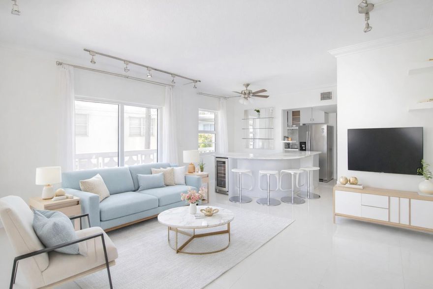 Spacious South Beach 1BR with private balcony, covered parking and elevator access just minutes from the ocean and Flamingo Park. Bright and comfortable layout with generous living space and abundant natural light. The residence includes central A/C, impact windows and doors, in-unit washer and valuable covered parking, features rarely found together in classic South Beach buildings. Located in one of Miami Beach's most walkable neighborhoods close to cafés, restaurants, parks and the beach. Perfect as a primary residence, vacation getaway or long-term investment in the heart of South Beach living.