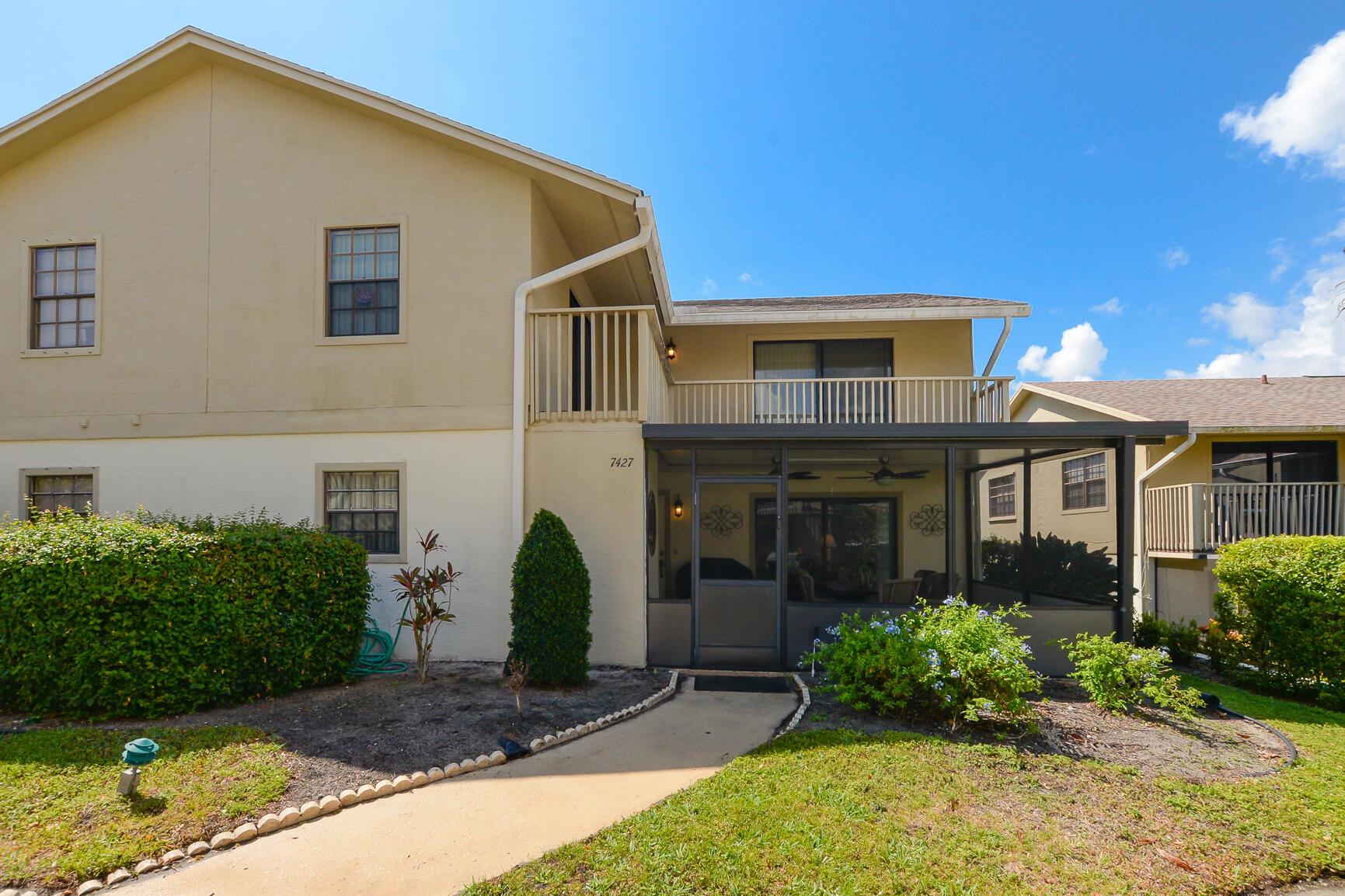 Located in the desirable Jamestown at Heritage Ridge, this well-maintained 2BR/2.5BA townhome offers comfort, convenience, and a highly sought-after Hobe Sound location. High Vaulted high ceiling upstairs in the bedrooms. Minutes from Jupiter Island, Blowing Rocks Preserve, downtown Hobe Sound, and area beaches, this home places you near the best of coastal living.Enjoy access to the Heritage Ridge Golf Club, multiple community pools, tennis and pickleball courts, and an active clubhouse. Inside, the home features a screened-in lanai, original 1980s charm, and updated appliances (approx 2 years old) .