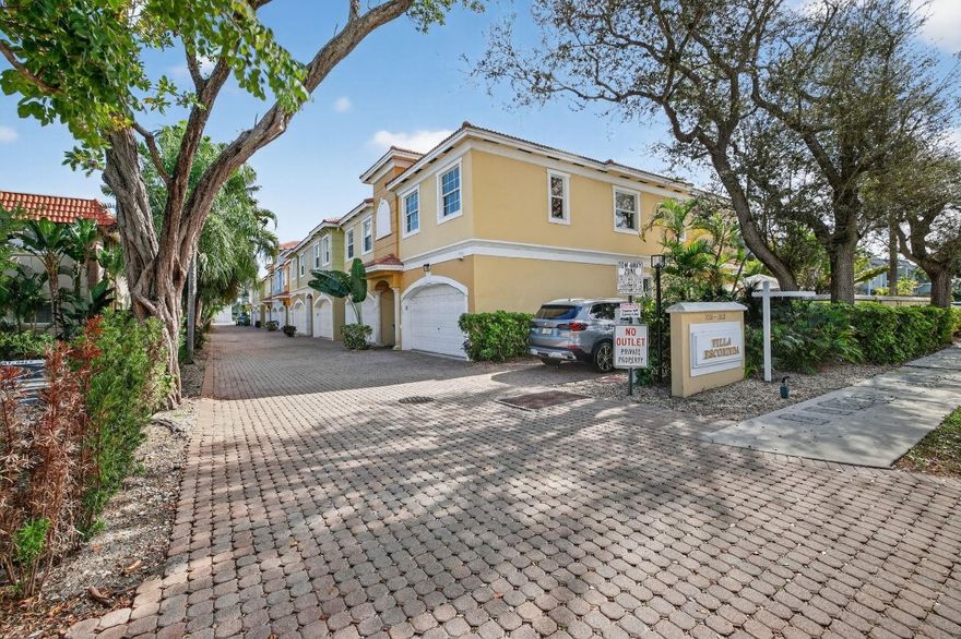 Don’t miss this hidden gem in Villa Escondida, an intimate gated community of just 12 townhomes. This spacious 2-story fee-simple townhome offers nearly 2,000 sq ft of living space, a 2-car garage with new floor and a private courtyard with pool—perfect for indoor/outdoor South Florida living. Inside you’ll find volume ceilings, a split-bedroom layout, and an open living and dining area ideal for entertaining. The kitchen features granite countertops and stainless appliances, while the primary suite offers generous space and a well-appointed bath, Two W/I closets and  a balcony. Ample storage, and a quiet residential setting just minutes to Wilton Drive, downtown Fort Lauderdale, beaches, shopping, and dining. A rare opportunity in a boutique community.
