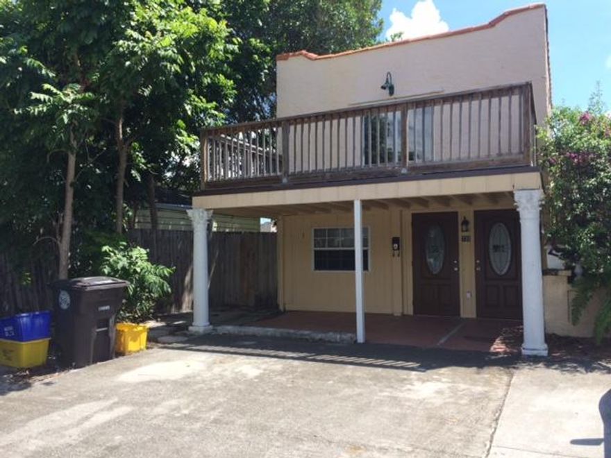 Very nice studio apartment with ALL utilities included ( electric, water and gas). Washer and dryer in the unit. 
Ceramic tiles thru out.
Nice covered porch for this unit.
Come and take a look at this unit and call it home.
This is the perfect location, very close to I-95, Dixie Hwy, downtown West Palm Beach and more.