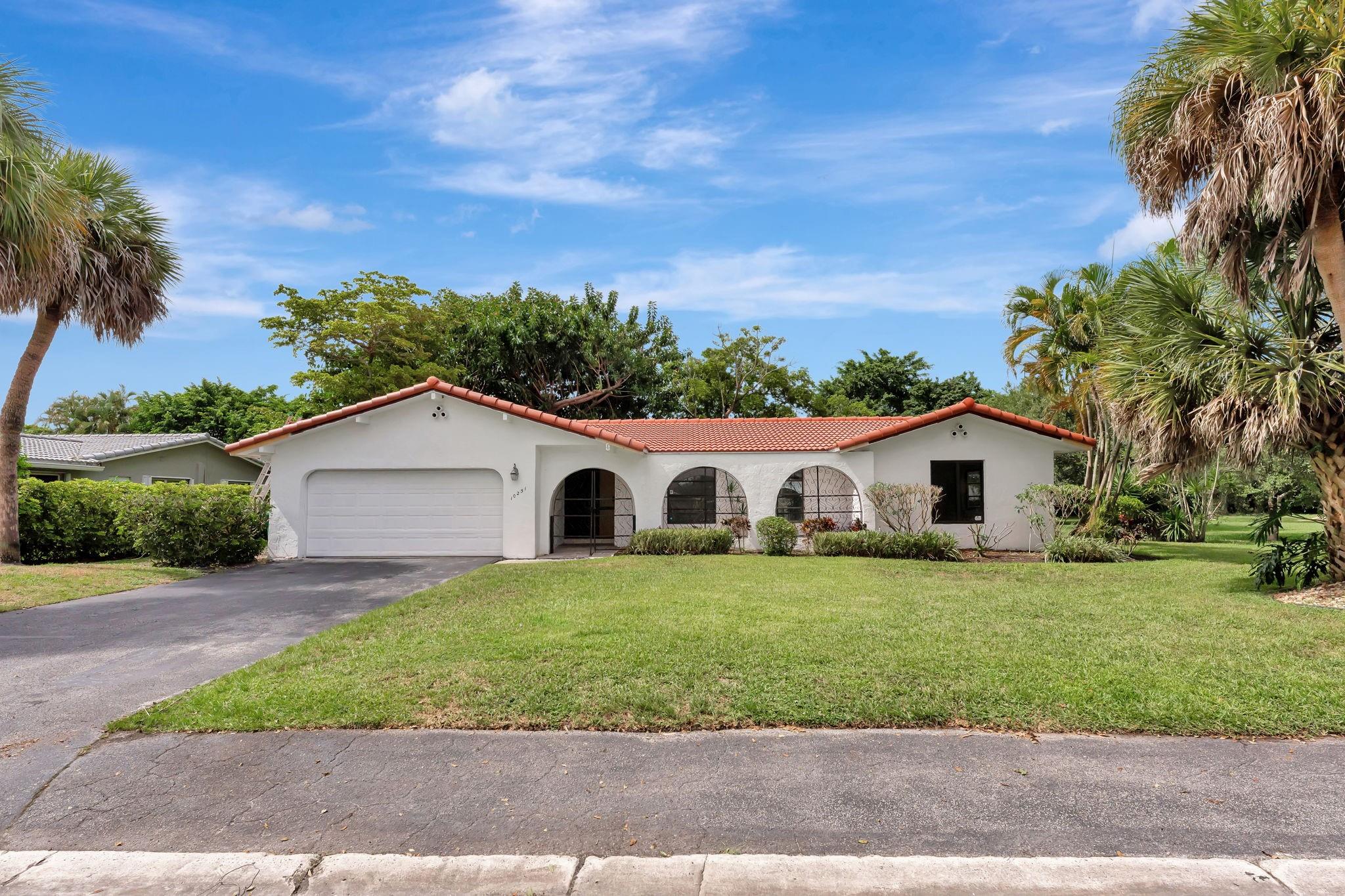 Wow! Newly renovated 4 bedroom, 2 full bathroom, pool home in a highly desirable neighborhood, uniquely adjacent to a tranquil park with an open field and playground is available for immediate occupancy. Beautifully tiled home and lots of natural light throughout. Move-in-ready with new kitchen appliances, washer and dryer. Two car garage. Brand new roof. Quick access to major roads, Sawgrass Expressway, Houses of Worship, all things shopping, dining and more. Pets okay. Rapid approval.