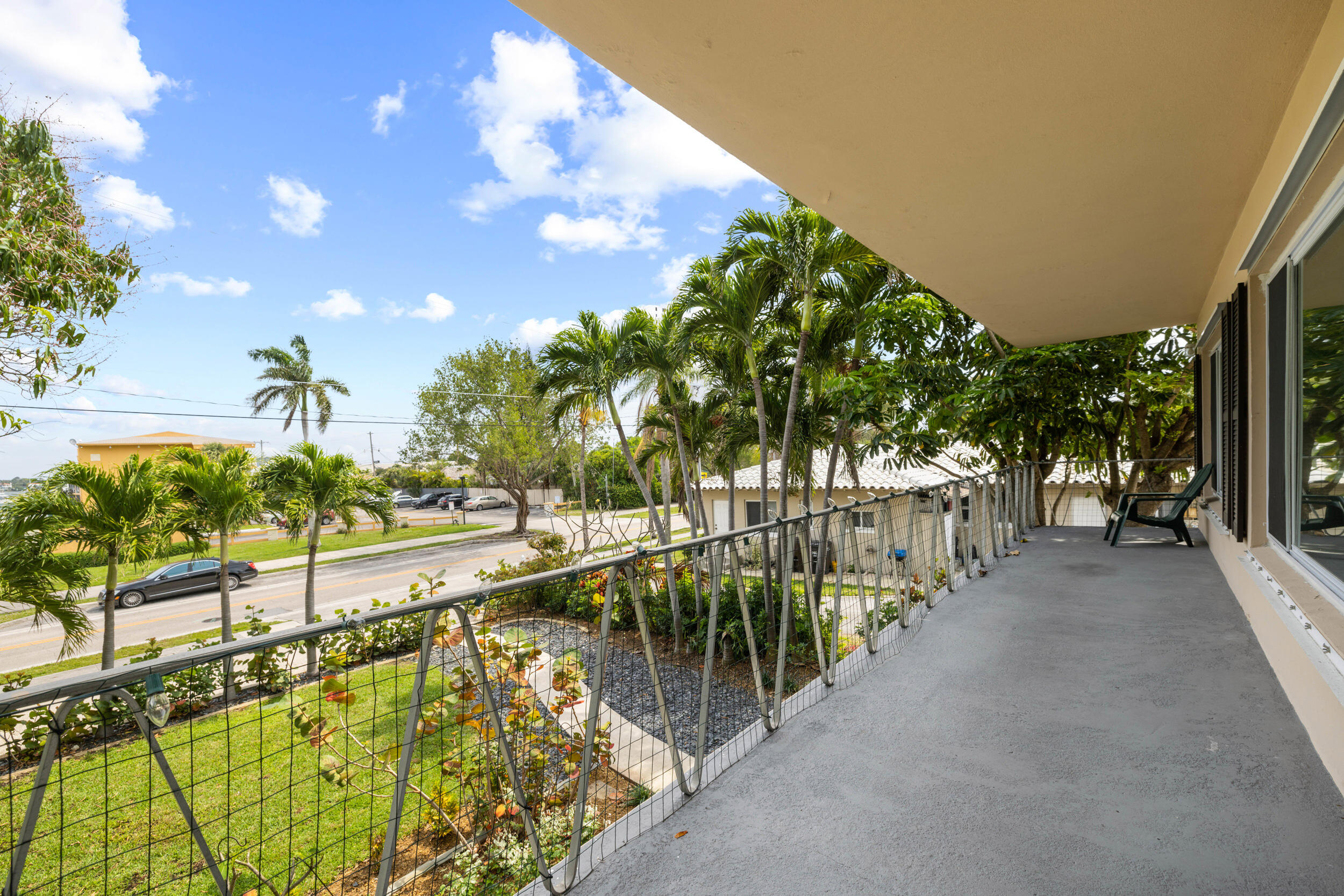 Dazzling Intracoastal Water Views from your large private balcony & bedroom in this 2nd story North Flagler Drive oasis. Large fenced in backyard. This unique 2 bedroom, 1.5 bath unit is completely remodeled, featuring a brand new kitchen with granite countertops, terrazzo floors throughout, new impact windows, & fresh paint. Laundry in building. Great backyard, & pet-friendly. Walk to Intracoastal, Cove Club, Lamarina Restaurant, Rybovich Marina, Osprey Park, & Palm Beach Sailing Club. Minutes away from shopping, restaurants, & beaches of vibrant downtown West Palm Beach areas Clematis & CityPlace, as well as Palm Beach Island. Available now for unfurnished annual lease. Can be offered furnished upon request. First & last months rent, refundable security deposit. Easy & fast approval