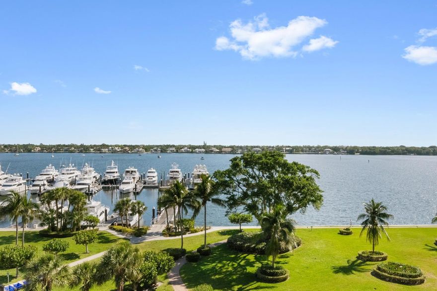 Beautiful waterfront views of the Intracoastal and Old Port Cove Marina. This 2-bedroom, 2-bathroom condo features a renovated open white kitchen with stainless steel appliances and an updated primary bathroom with a walk-in shower. Enjoy a spacious living area that opens to the covered balcony, perfect for relaxing and taking in the water views. Enjoy the views from all main living areas. The unit comes with covered parking. Community amenities include a pool, fitness center, and community room. Old Port Cove offers a scenic waterfront walking path and Belle's Restaurant located at the marina. Conveniently located close to dining, shopping, golf, and miles of beautiful beaches.