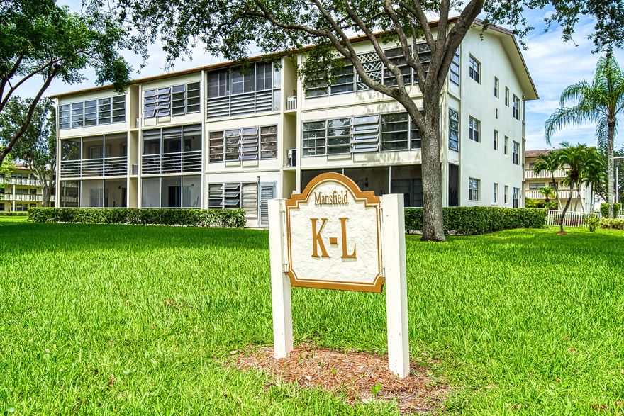 Welcome to Century Village, one of the best gated, 55+ communities in Boca Raton! Check out this cosy, sunny, and fully furnished condo, featuring 2 bedrooms, 1.5 Baths, 840 sq ft of living space, plus a 105 sq ft back porch with lush greenery views. Updated floors in the living room. Clean carpet in bedrooms. Updated kitchen with Stainless Steel Appliances, walk-in closet, walk-in bathtub/shower. The apartment is conveniently located on 2nd floor of a 3 story building with an elevator. There is a Laundry room on every floor. Assigned parking spot with plenty of guest parking. Cable, high speed internet, water, garbage removal, and access to an award winning clubhouse is included in the HOA fee.Welcome to the world of South Florida social living at its absolute best.
