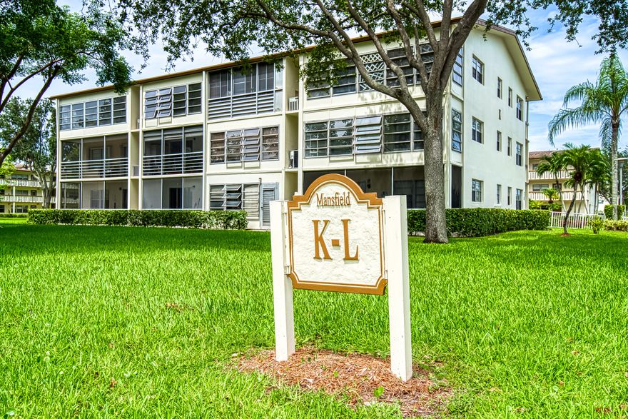 Welcome to Century Village, one of the best gated, 55+ communities in Boca Raton! Check out this cosy, sunny, and fully furnished condo, featuring 2 bedrooms, 1.5 Baths, 840 sq ft of living space, plus a 105 sq ft back porch with lush greenery views. Updated floors in the living room. Clean carpet in bedrooms. Updated kitchen with Stainless Steel Appliances, walk-in closet, walk-in bathtub/shower. The apartment is conveniently located on 2nd floor of a 3 story building with an elevator. There is a Laundry room on every floor. Assigned parking spot with plenty of guest parking. Cable, high speed internet, water, garbage removal, and access to an award winning clubhouse is included in the HOA fee.Welcome to the world of South Florida social living at its absolute best.