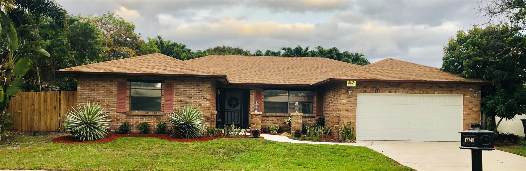 Wonderful place to call home. All tile floors. Impact windows with sun protection. Large kitchen with bar seating is open to family room. Laundry room indoors.Close to shops, restaurants, houses of worship. Short drive to Town Center Mall, Boca Beaches, Mizner Park. A+ schools Calusa, Omni and Spanish River Landlord pays for pool, landscape and pest control service.